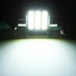 2 PCS 31mm DC12V / 1W / 6000K / 65LM 21LEDs SMD-3014 Car License Plate Light / Dome Light, with Decoder - Image 5