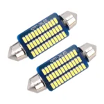 2 PCS 41mm DC12V / 1.5W / 6000K / 100LM 36LEDs SMD-3014 Car License Plate Light / Dome Light, with Decoder - Image 2