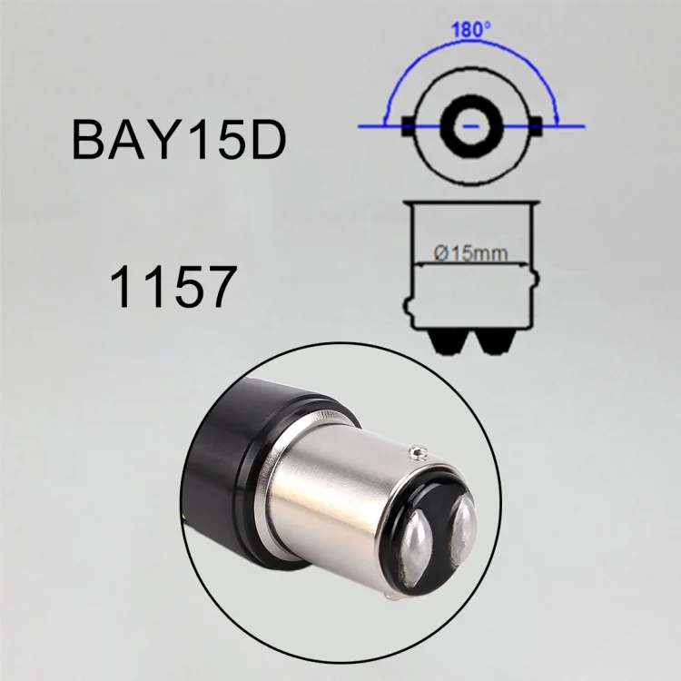 CMS7572_7.webp 2 PCS 1157 / BAY15D DC9-16V / 8.2W(H) 2.7W(L) / 6000K / 655LM Car Auto Brake Lights 66LEDs SMD-2016 Lamps - Image 8