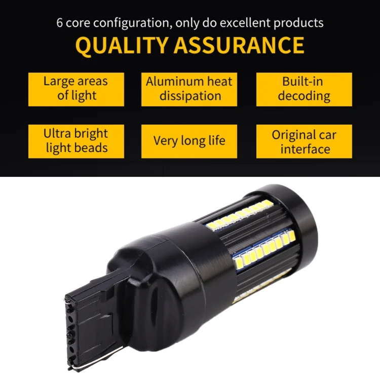 CMS7575_3.webp 2 PCS T20 / 7440 DC9-16V / 8.2W / 6000K / 655LM Car Auto Reversing Lights / Turn Light 66LEDs SMD-2016 Lamps - Image 4
