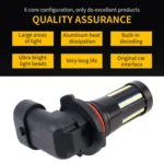 2 PCS 9006 DC9-16V / 8.2W / 6000K / 655LM Car Auto Fog Light 66LEDs SMD-2016 Lamps - Image 4