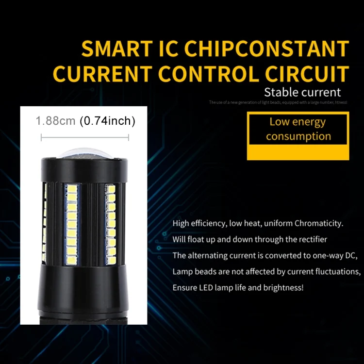 CMS7577_4.webp 2 PCS 9006 DC9-16V / 8.2W / 6000K / 655LM Car Auto Fog Light 66LEDs SMD-2016 Lamps - Image 5