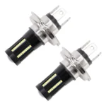 2 PCS H4 DC9-16V / 8.2W(H) 2.7W(L) / 6000K / 655LM Car Auto Fog Light 66LEDs SMD-2016 Lamps - Image 2
