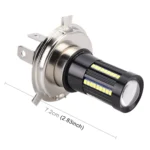 2 PCS H4 DC9-16V / 8.2W(H) 2.7W(L) / 6000K / 655LM Car Auto Fog Light 66LEDs SMD-2016 Lamps - Image 3
