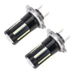 2 PCS H7 DC9-16V / 8.2W / 6000K / 655LM Car Auto Fog Light 66LEDs SMD-2016 Lamps - Image 2