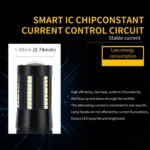 2 PCS H7 DC9-16V / 8.2W / 6000K / 655LM Car Auto Fog Light 66LEDs SMD-2016 Lamps - Image 5