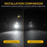 2 PCS H7 DC9-16V / 8.2W / 6000K / 655LM Car Auto Fog Light 66LEDs SMD-2016 Lamps - Image 9