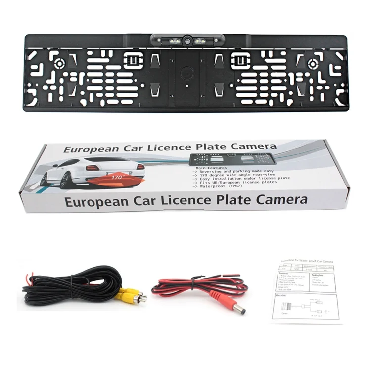CMS7587_5.webp PZ-424 Europe Car License Plate Frame 170 Degree Rear View Camera - Image 6