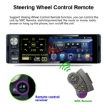 P5130 HD 1 Din 4.1 inch Car Radio Receiver MP5 Player, Support FM & AM & Bluetooth & TF Card, with Steering Wheel Remote Control - Image 13