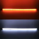 2 PCS 30cm DC12V 3.2W Ultra-thin Car Auto Double Colors Turn Lights / Running Lights (Turn Lights: Yellow Light; Running Lights: White Light) - Image 8