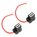 2 PCS Car H1 / H3 Bulb Holder Base Female Socket with Wire - Image 2
