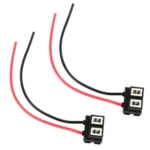 2 PCS Car H7 Ceramics Elbow Bulb Holder Base Female Socket with Wire - Image 2