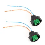 2 PCS Car H8 / H11 Bulb Holder Base Female Socket with Wire - Image 2