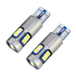 2 PCS T10 / W5W / 168 / 194 DC12V 2.2W 6000K 180LM 9LEDs SMD-3030 Car Clearance Light, with Decoder - Image 2