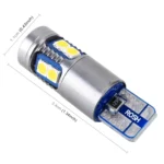 2 PCS T10 / W5W / 168 / 194 DC12V 2.2W 6000K 180LM 9LEDs SMD-3030 Car Clearance Light, with Decoder - Image 3