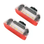 2 PCS LED Car DC 12V 1.6W Door Lights Lamps 18LEDs SMD-3528 Lamps for Volkswagen Golf 5 / 6, White Light + Red Light - Image 2