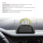 C700 2.6 inch Universal Car OBD2 HUD Vehicle-mounted Head Up Display - Image 3