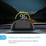 C700 2.6 inch Universal Car OBD2 HUD Vehicle-mounted Head Up Display - Image 10