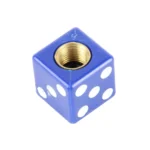 4 PCS Plastic Plated Dice Shape Universal Tire Valve Stem Cap - Image 3
