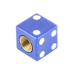 4 PCS Plastic Plated Dice Shape Universal Tire Valve Stem Cap - Image 4