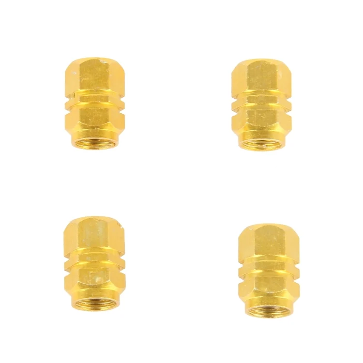 CMS7985J_1.webp 4PCS SA Metal Plated Hexagon Shape Universal Tire Valve Stem Cap - Image 2