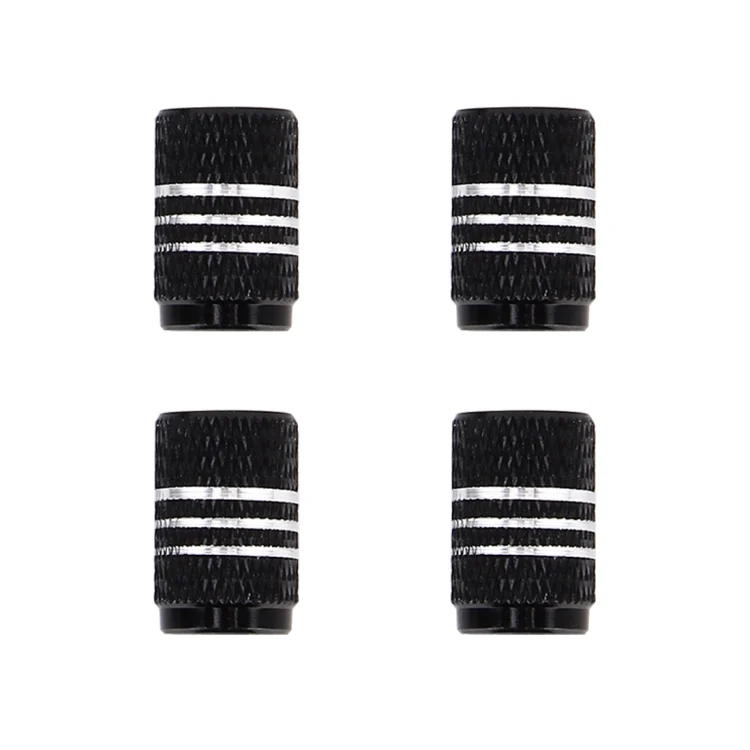 CMS7988B_1.webp 4PCS Metal Plated Circular Shape Universal Tire Valve Stem Cap With White Diamond - Image 2