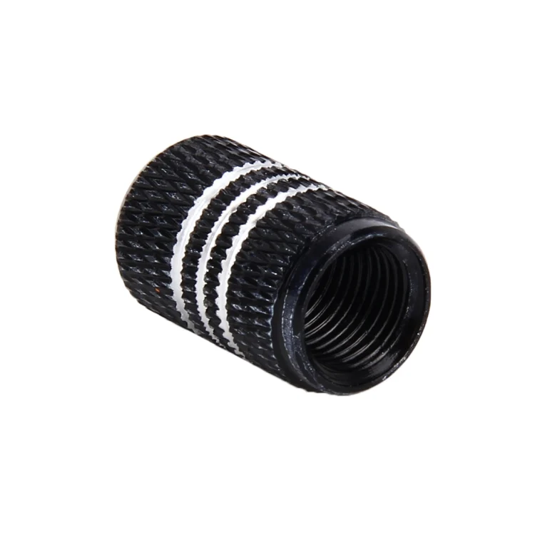CMS7988B_2.webp 4PCS Metal Plated Circular Shape Universal Tire Valve Stem Cap With White Diamond - Image 3