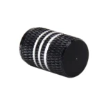 4PCS Metal Plated Circular Shape Universal Tire Valve Stem Cap With White Diamond - Image 4