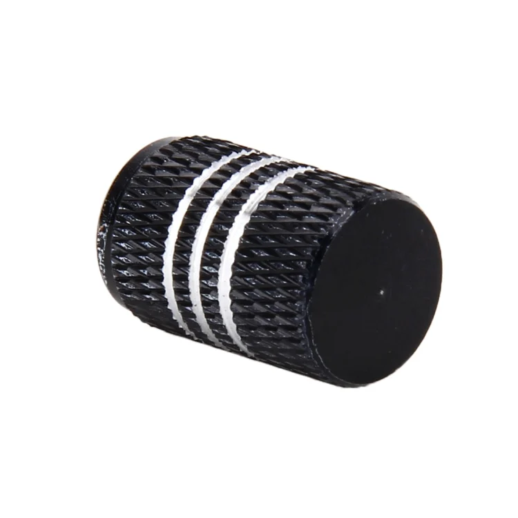 CMS7988B_3.webp 4PCS Metal Plated Circular Shape Universal Tire Valve Stem Cap With White Diamond - Image 4