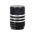 4PCS Metal Plated Circular Shape Universal Tire Valve Stem Cap With White Diamond - Image 5