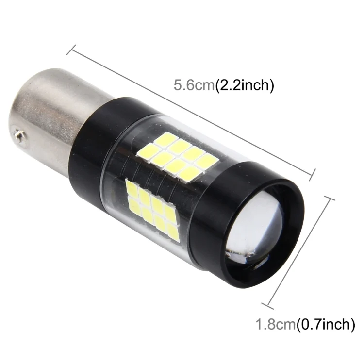 CMS8010WL_4.webp 1156/BA15S 7W 420LM 42LEDs DC 12V SMD-3528 Car Tail Bulb Turn Signal Auto Reverse Lamp Daytime Turn Running Light Car Source (White Light) - Image 5