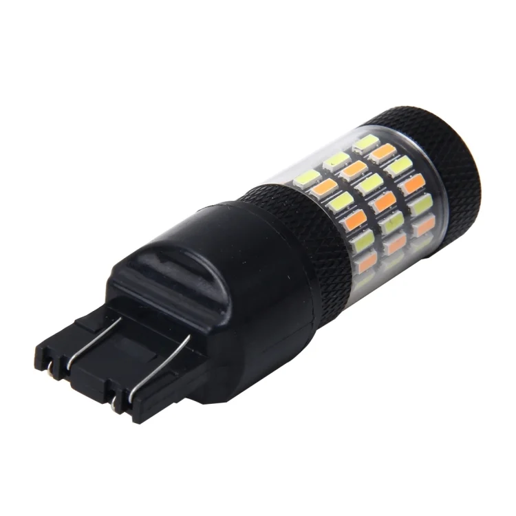 CMS8014_2.webp 7443 5W 350LM 60LEDs DC 12V 6000K SMD-4014 Car Auto Brake Light Turn Signal Lights (White Light+Yellow Light) - Image 3