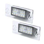 2 PCS License Plate Light with 18  SMD-3528 Lamps for Audi,2W 120LM, DC12V (White Light) - Image 2