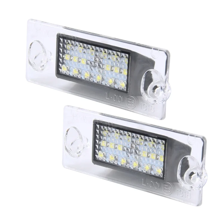 CMS8028_1.webp 2 PCS License Plate Light with 18  SMD-3528 Lamps for Audi,2W 120LM, DC12V (White Light) - Image 2