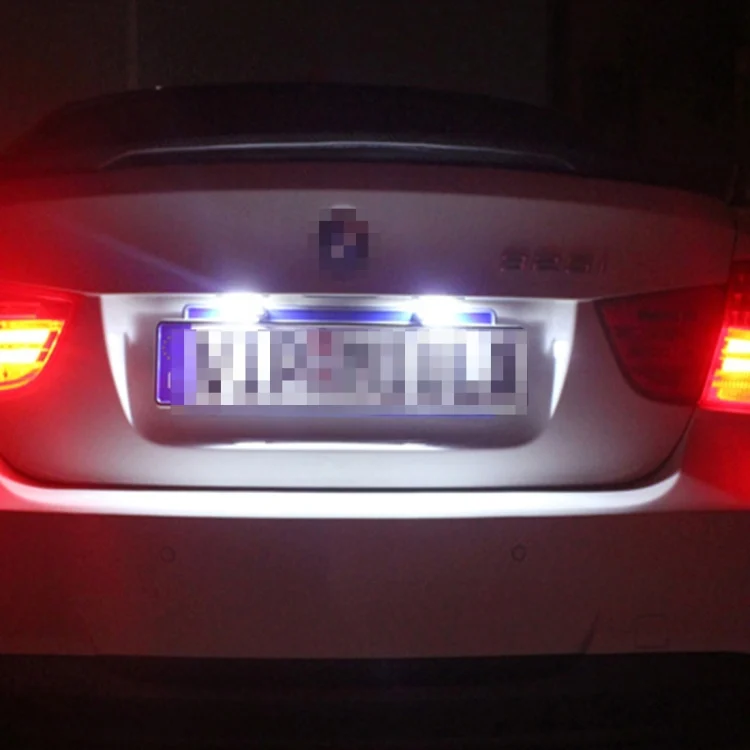 CMS8028_6.webp 2 PCS License Plate Light with 18  SMD-3528 Lamps for Audi,2W 120LM, DC12V (White Light) - Image 7