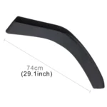 2 PCS Universal Fit Car Front Bumper Spoiler Lip Splitter Diffuser SUV ABS Front Shovel, Length: 74cm - Image 4