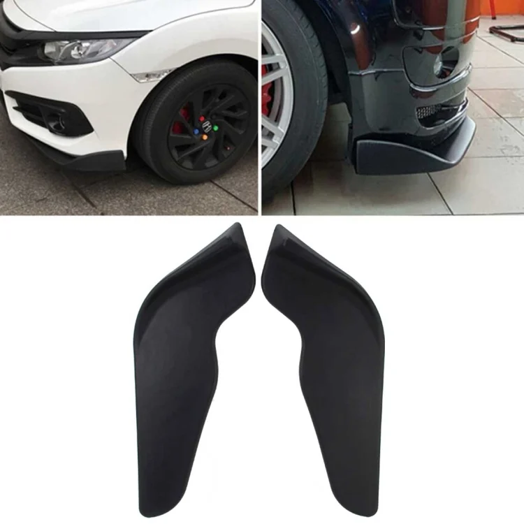 CMS8085.webp 2 PCS Universal Fit Car Front Bumper Spoiler Lip Splitter Diffuser SUV ABS Front Shovel, Length: 68cm - Image 1