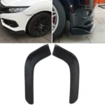 2 PCS Universal Fit Car Front Bumper Spoiler Lip Splitter Diffuser SUV ABS Front Shovel, Length: 62cm