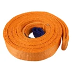 ZONGYUAN ZY-0223 Car 5m×5cm 8 Ton Towing 2 Ton Lifting Rope Straps High Strength Cable Cord Heavy Duty Recovery Securing Accessories for Cars Trucks(No Hook)
