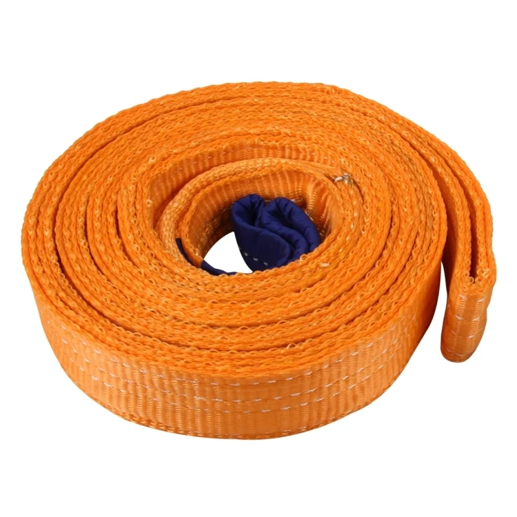 ZONGYUAN ZY-0223 Car 5m×5cm 8 Ton Towing 2 Ton Lifting Rope Straps High Strength Cable Cord Heavy Duty Recovery Securing Accessories for Cars Trucks(No Hook)
