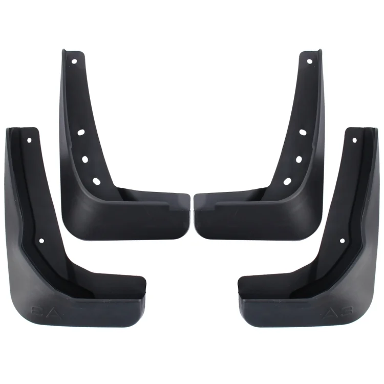 4 PCS Car Auto Semi-Rigid PVC Splash Flaps Mudguards Fender Guard for Audi A3 Sedan 2014