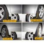 4 PCS Car Auto Semi-Rigid PVC Splash Flaps Mudguards Fender Guard for Honda 8th Series Civic - Image 11