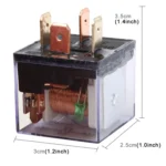 10 PCS JD-1912 80 AMP 12V Waterproof Car Auto Four Plugs Relay with Warning Light - Image 6