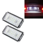 2 PCS License Plate Light with 18  SMD-3528 Lamps for BMW E46 2D M3,2004-2006,2W 120LM,6000K, DC12V (White Light)