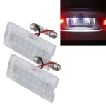 2 PCS License Plate Light with 18 SMD-3528 Lamps for BMW E53(X5),2W 120LM,6000K, DC12V (White Light)