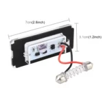 2 PCS License Plate Light with 18 SMD-3528 Lamps for BMW MINI R56,2W 120LM,6000K, DC12V (White Light) - Image 3