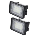 2 PCS License Plate Light with 18 SMD-3528 Lamps for Mercedes-Benz GLK X204 ,2W 120LM, DC12V (White Light) - Image 2