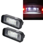 2 PCS License Plate Light with 18 SMD-3528 Lamps with Canbus for Mercedes-Benz W220,2W 120LM,6000K, DC12V(White Light)