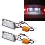 2 PCS License Plate Light with 18 SMD-3528 Lamps for Volkswagen,2W 120LM,6000K, DC12V(White Light)