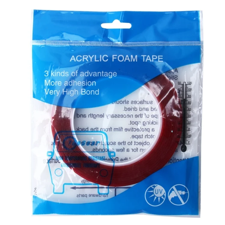 CMS8252_5.webp 5m x 1cm 1mm Thickness Acrylic Foam Double Sided Adhesive Sticker Tape - Image 6